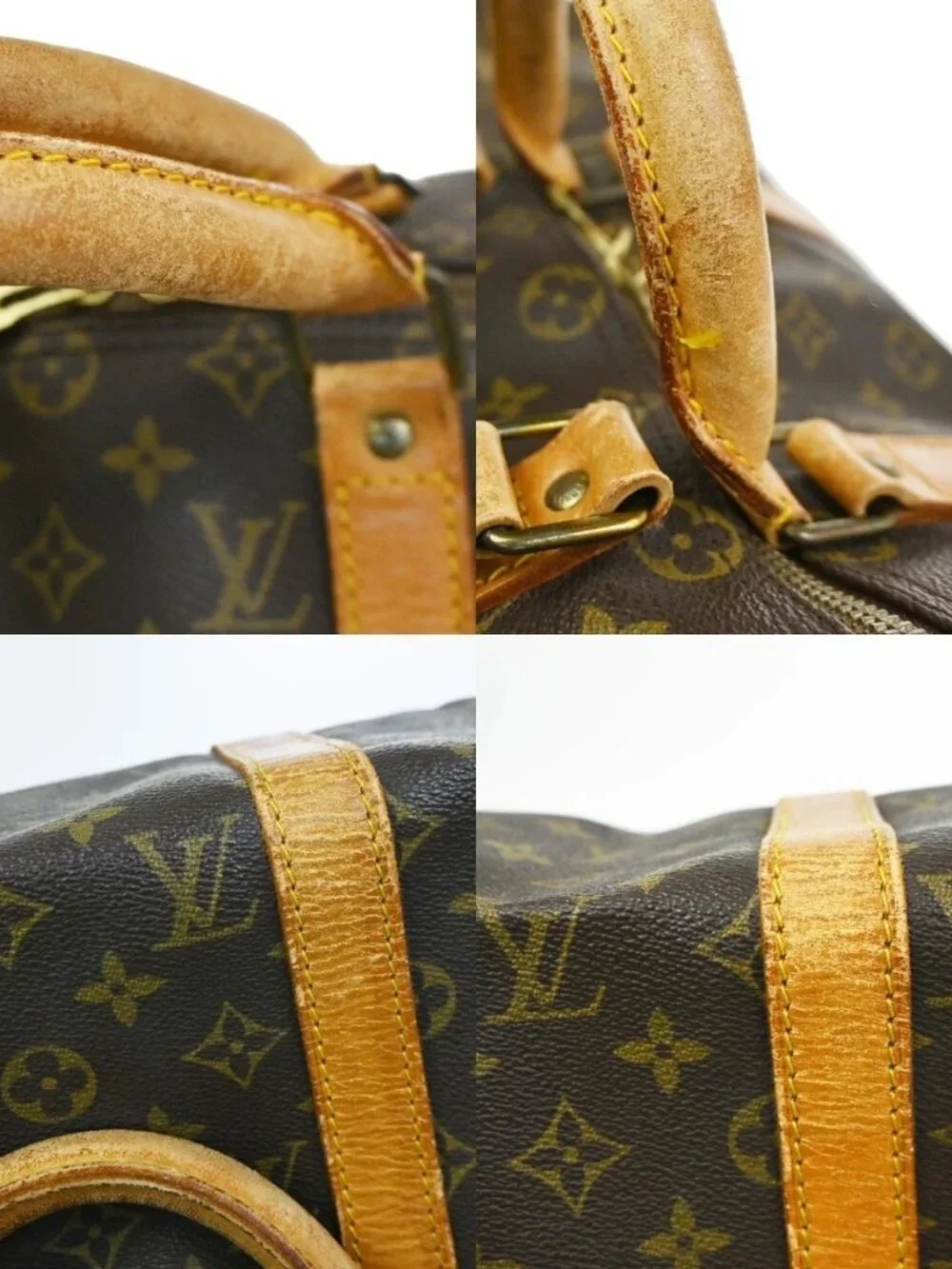 LOUIS VUITTON Keepall 50 Travel Hand Bag Monogram Leather Brown M41426 73YH911 - Picture 10 of 15